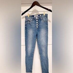 Lucky Brand Bridgette Crop Straight Leg Jeans Size 4/28